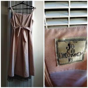 Jocomomola | Dusty Rose A-line Dress with Straps